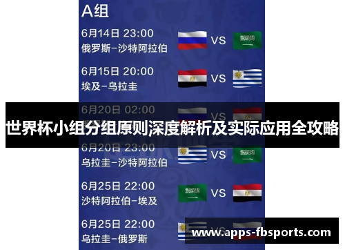 世界杯小组分组原则深度解析及实际应用全攻略